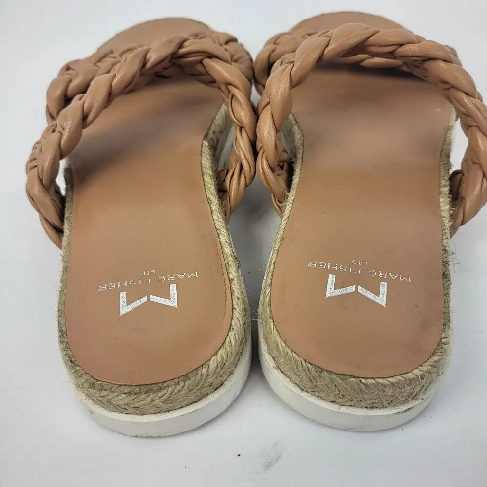 Marc Fisher Jaimee Espadrille Slide Sandal Leather